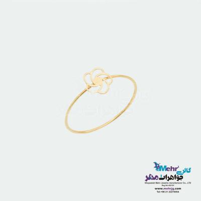 انگشتر طلا - طرح گل