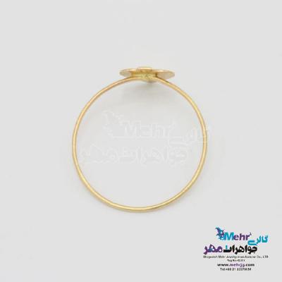 نمای دوم انگشتر طلا - طرح پیک و ستاره
