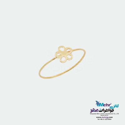 انگشتر طلا - طرح گل