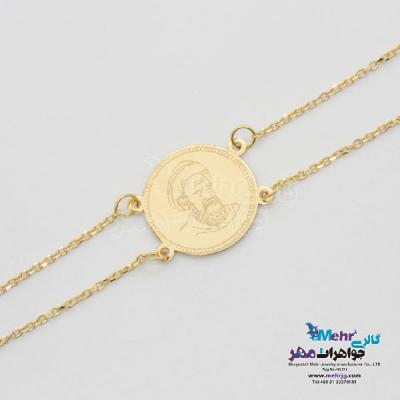 نمای دوم دستبند طلا - طرح سکه