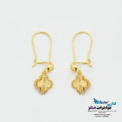 نمای دوم گوشواره طلا - طرح ونکلیف