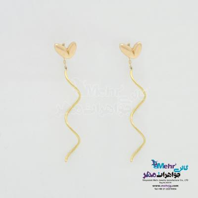 گوشواره طلا - طرح قلب