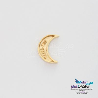 نمای دوم آویز طلا - طرح ماه