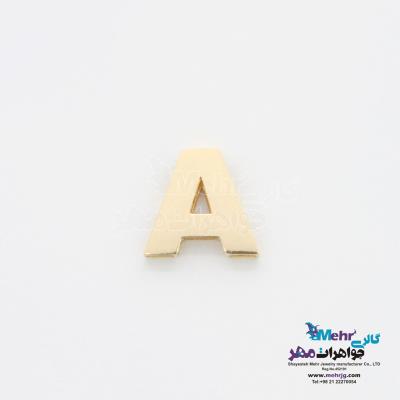 آویز طلا - طرح حروف لاتین A