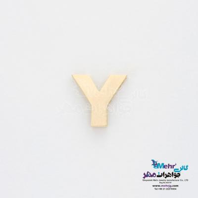 آویز طلا - طرح حروف لاتین Y