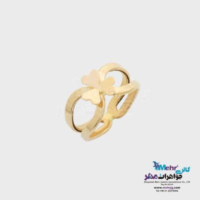 انگشتر طلا - طرح گل