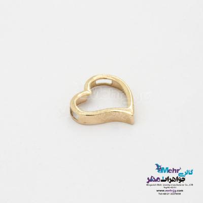 نمای دوم آویز طلا - طرح قلب