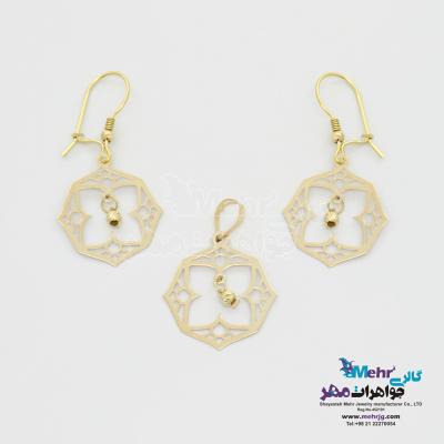 نیم ست طلا - طرح اسلیمی