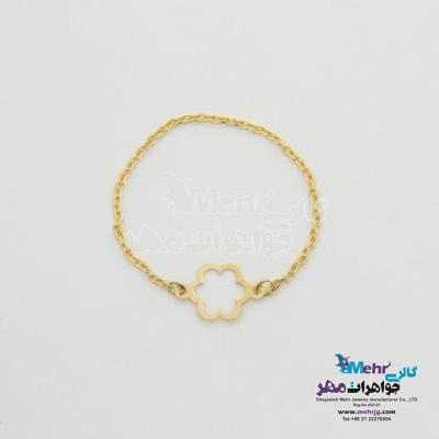 انگشتر طلا - طرح گل