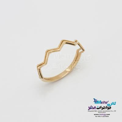 انگشتر طلا - طرح هندسی