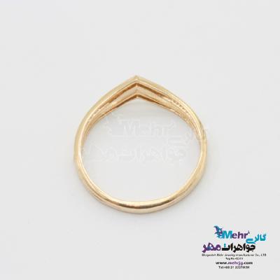 نمای دوم انگشتر طلا - طرح هندسی