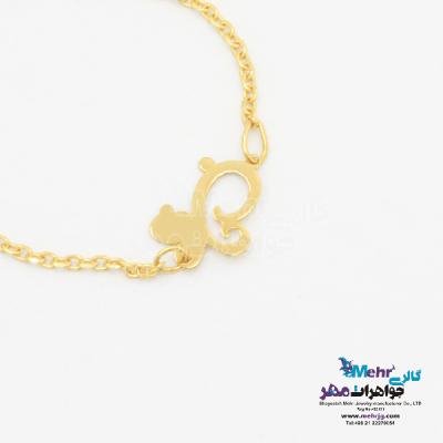 نمای دوم انگشتر طلا - طرح پروانه