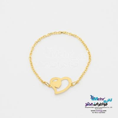 انگشتر طلا - طرح قلب