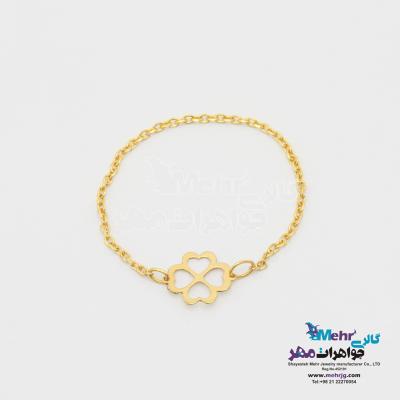 انگشتر طلا - طرح شبدر