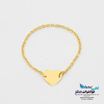 انگشتر طلا - طرح قلب