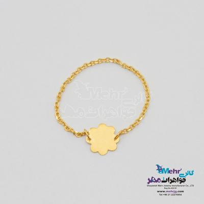 انگشتر طلا - طرح شبدر
