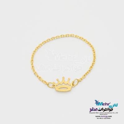 انگشتر طلا - طرح تاج
