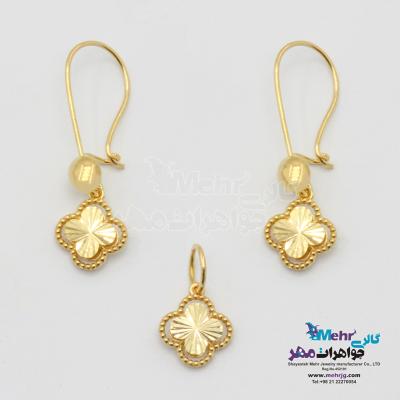 نیم ست طلا - طرح ونکلیف تراش