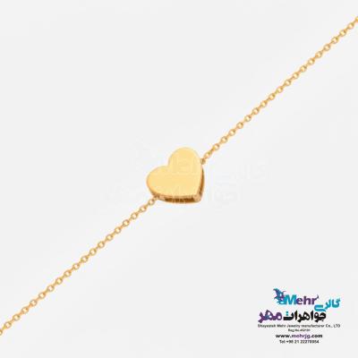 دستبند طلا - طرح قلب