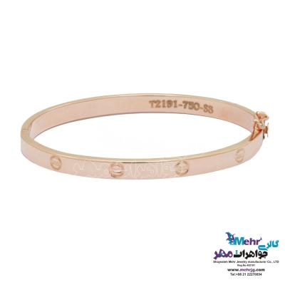 دستبند النگویی طلا - طرح کارتیه لاو