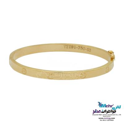 دستبند النگویی طلا - طرح کارتیه لاو