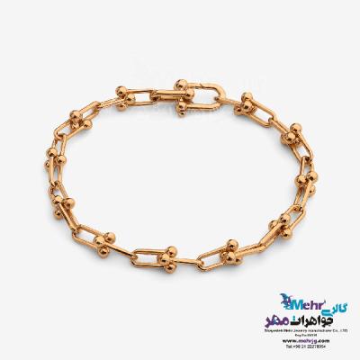 نمای دوم دستبند طلا - طرح تیفانی