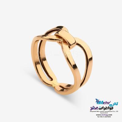 انگشتر طلا - طرح پاپیون