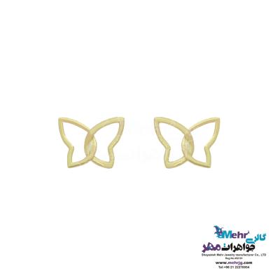 گوشواره طلا - طرح پروانه