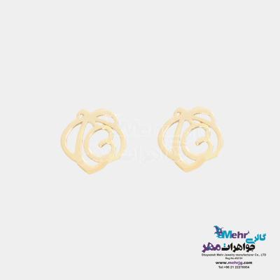 گوشواره طلا - طرح گل