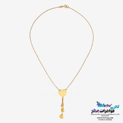 نمای دوم گردنبند طلا - طرح قلب