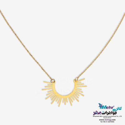 گردنبند طلا - طرح طلوع خورشید