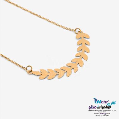 نمای دوم گردنبند طلا - طرح خوشه گندم