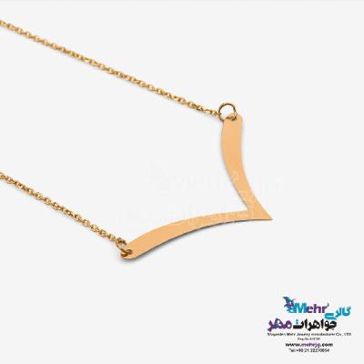 نمای دوم گردنبند طلا - طرح هفت باز