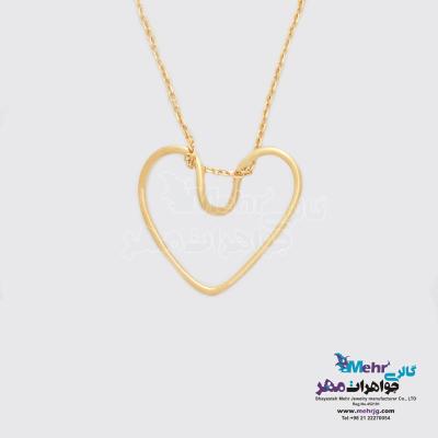 گردنبند طلا - طرح قلب