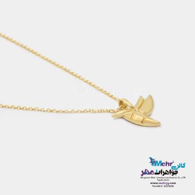 نمای دوم گردنبند طلا - طرح پرنده