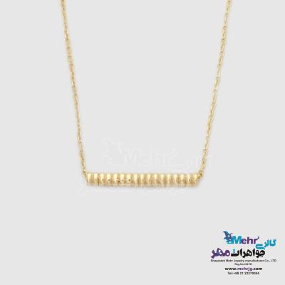 گردنبند طلا - استوانه ی فنری