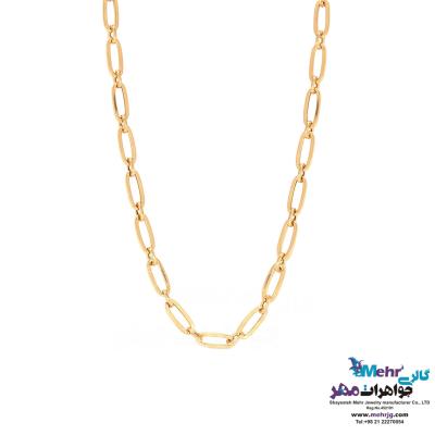 زنجیر طلا - طرح فیگارو طول۵۰ سانتی‌متر