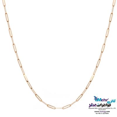 زنجیر طلا - طرح فیگارو طول۵۰ سانتی‌متر