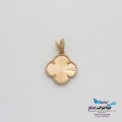 آویز طلا - طرح شبدر چهار پر