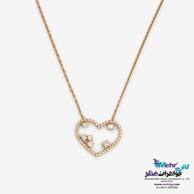 گردنبند طلا - طرح قلب