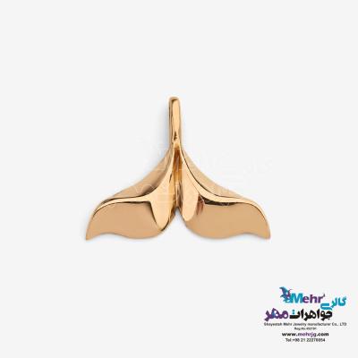 آویز طلا - طرح دم وال