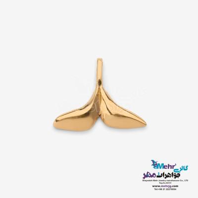 آویز طلا - طرح دم وال