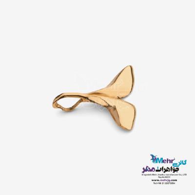 نمای دوم آویز طلا - طرح دم وال