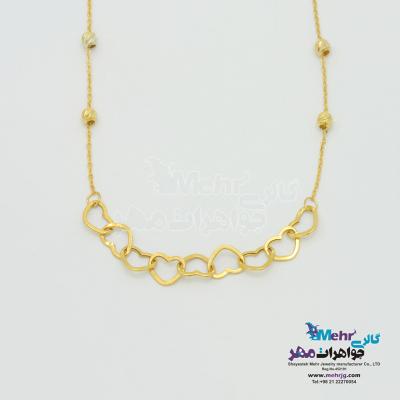 گردنبند طلا - طرح قلب هارت لینک
