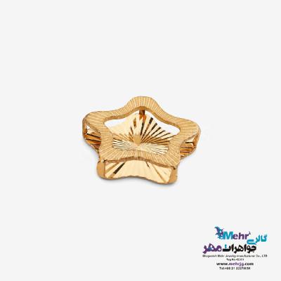 نمای دوم آویز طلا - طرح ستاره