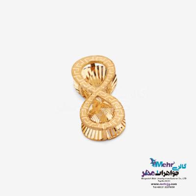 نمای دوم آویز طلا - طرح بی نهایت