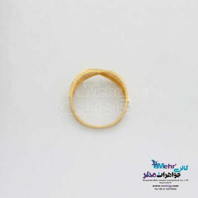 نمای دوم انگشتر طلا - طرح بینهایت