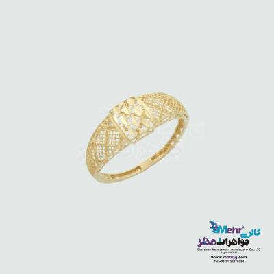 انگشتر طلا - طرح هندسی