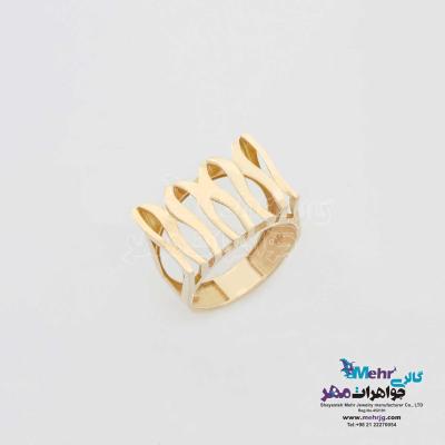 انگشتر طلا - طرح هندسی