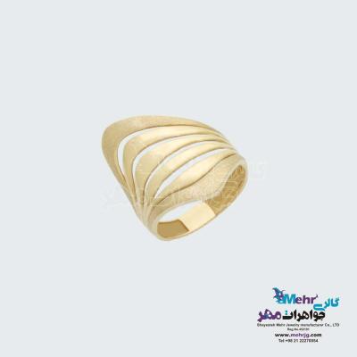 انگشتر طلا - طرح موج